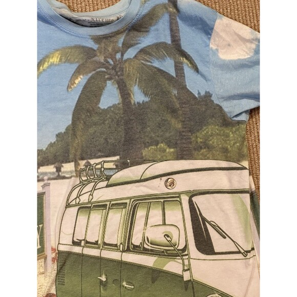 Ex Xtreme T Shirt VW style Bus Surf City Beach crabs summer XL light weight soft - Picture 10 of 10